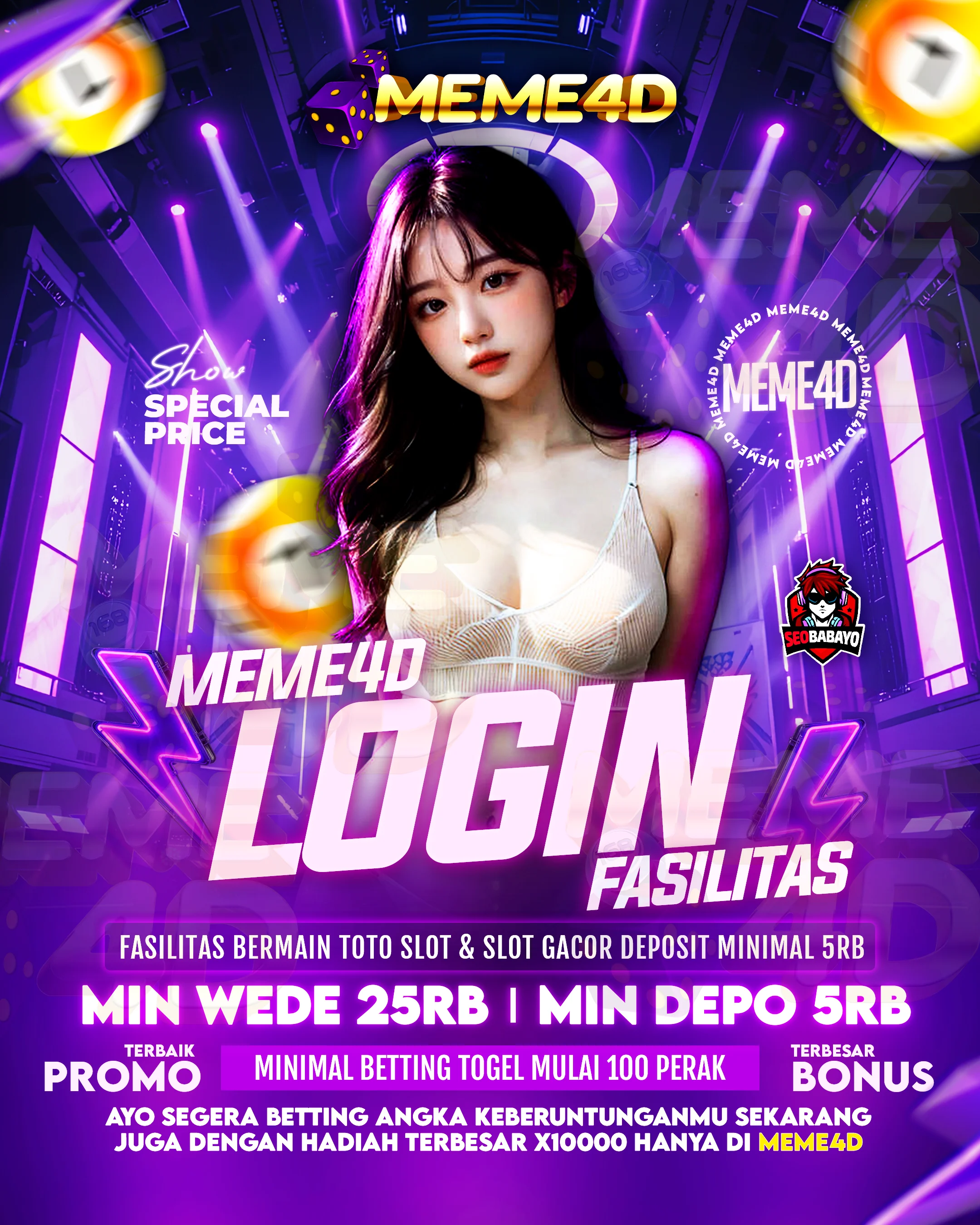 MEME4D 👑 Login Situs Toto Slot Gacor Persenan Rtp Live Tertinggi